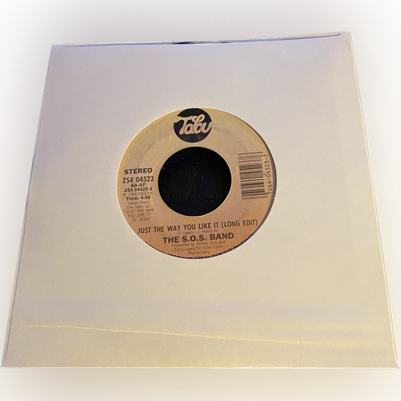 CBS Tabu 1984 Other - The SOS Band "Just the way you like it" 45 RPM Vinyl Record Pre-Owned